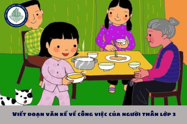 Viết đoạn văn kể về công việc của người thân lớp 2