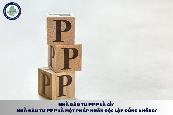 Nhà đầu tư PPP là gì? Nhà đầu tư PPP là một pháp nhân độc lập đúng không?