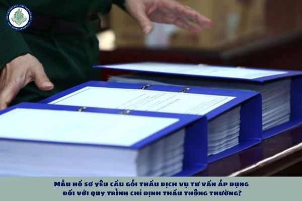 Mẫu hồ sơ yêu cầu gói thầu dịch vụ tư vấn áp dụng đối với quy trình chỉ định thầu thông thường?