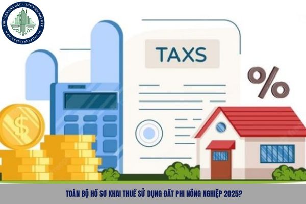 Toàn bộ hồ sơ khai thuế sử dụng đất phi nông nghiệp 2025?