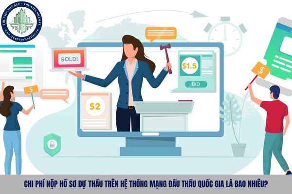 Chi phí nộp hồ sơ dự thầu trên Hệ thống mạng đấu thầu quốc gia là bao nhiêu?