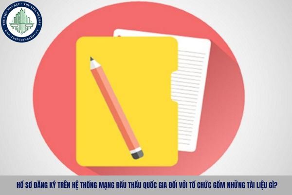 Hồ sơ đăng ký trên Hệ thống mạng đấu thầu quốc gia đối với tổ chức gồm những tài liệu gì?