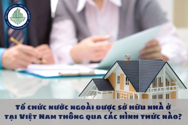 Tổ chức nước ngoài được sở hữu nhà ở tại Việt Nam thông qua các hình thức nào?