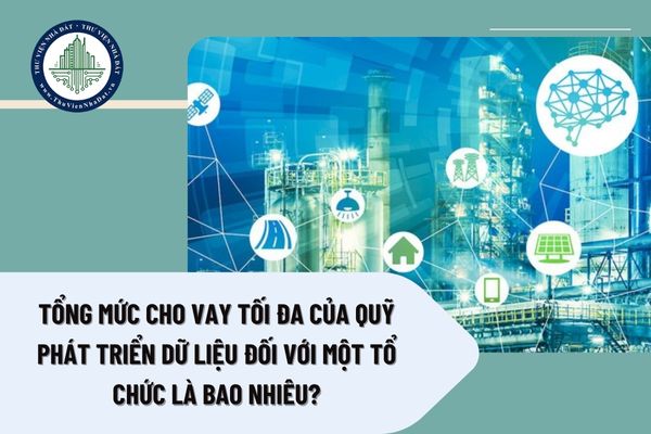 Tổng mức cho vay tối đa của Quỹ Phát triển dữ liệu đối với một tổ chức là bao nhiêu?