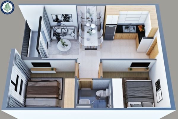 Bán căn hộ Bcons Garden 2PN 43m² không phát sinh chi phí giá 1,25 tỷ