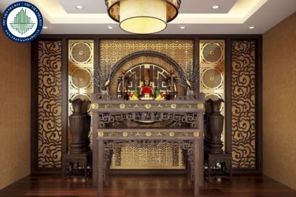 Những lưu ý khi thiết kế phòng thờ hợp phong thủy cho gia chủ