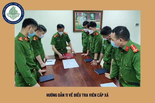 Hướng dẫn 11 về điều tra viên cấp xã