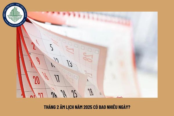 Tháng 2 âm lịch năm 2025 có bao nhiêu ngày?