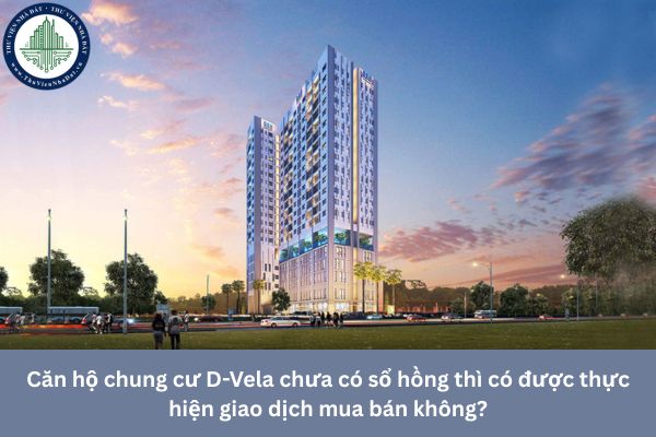 Căn hộ chung cư D-Vela chưa có sổ hồng thì có được thực hiện giao dịch mua bán không?