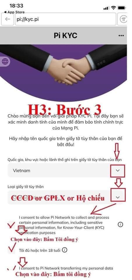 Chọn loại giấy tờ bạn sẽ sử dụng