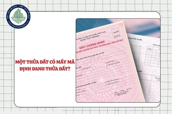 Một thửa đất có mấy mã định danh thửa đất?