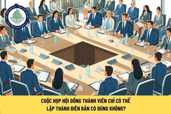 Cuộc họp Hội đồng thành viên chỉ có thể lập thành biên bản có đúng không?