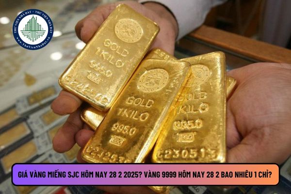 Giá vàng miếng SJC hôm nay 28 2 2025? Vàng 9999 hôm nay 28 2 bao nhiêu 1 chỉ? Cập nhật giá vàng hôm nay