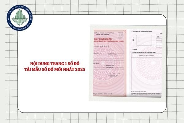 Trang 1 Sổ đỏ gồm có nội dung gì? Tải mẫu sổ đỏ mới nhất 2025