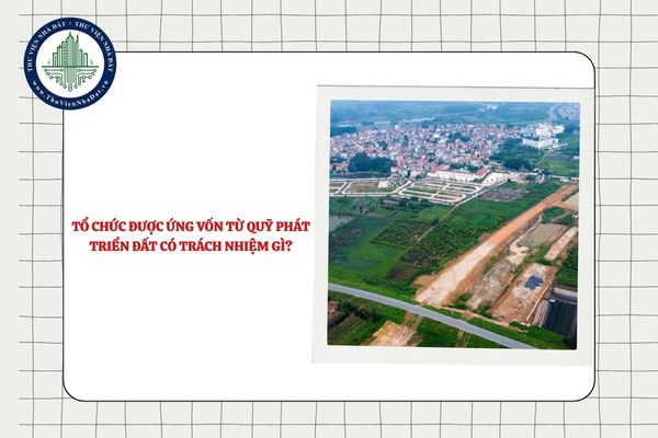 Tổ chức được ứng vốn từ Quỹ phát triển đất có trách nhiệm gì?
