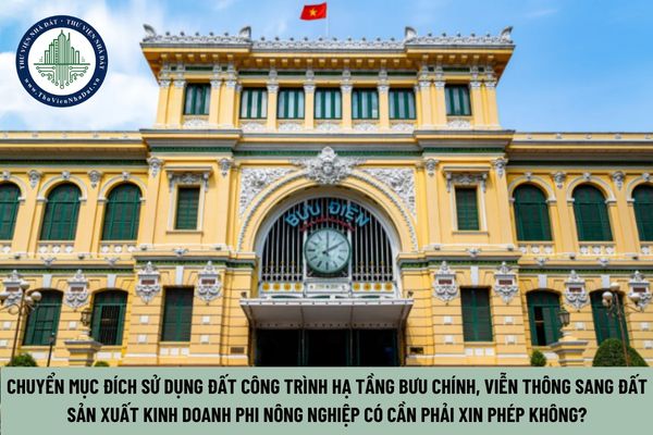 Chuyển mục đích sử dụng đất công trình hạ tầng bưu chính, viễn thông sang đất sản xuất kinh doanh phi nông nghiệp có cần phải xin phép không? (Hinh từ Internet)