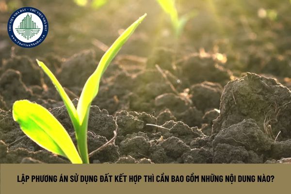 Lập phương án sử dụng đất kết hợp thì cần bao gồm những nội dung nào? (Hình từ Internet)