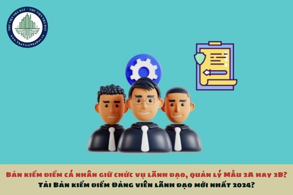 Bản kiểm điểm cá nhân giữ chức vụ lãnh đạo, quản lý Mẫu 2A hay 2B? Tải Bản kiểm điểm Đảng viên lãnh đạo mới nhất 2024?