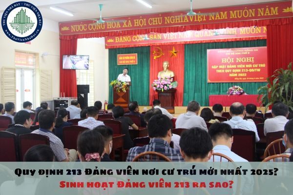 Quy định 213 Đảng viên nơi cư trú mới nhất 2025? Sinh hoạt Đảng viên 213 ra sao?