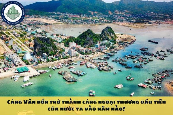 Cảng Vân đồn trở thành cảng ngoại thương đầu tiên của nước ta vào năm nào?