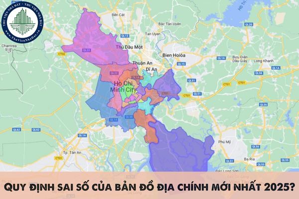 Quy định sai số của bản đồ địa chính mới nhất 2025?