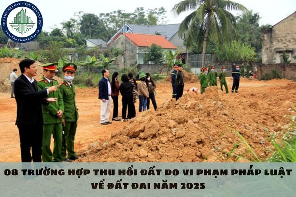 08 trường hợp thu hồi đất do vi phạm pháp luật về đất đai năm 2025