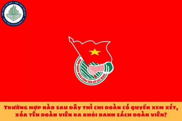 Trường hợp nào sau đây thì chi đoàn có quyền xem xét, xóa tên đoàn viên ra khỏi danh sách đoàn viên?