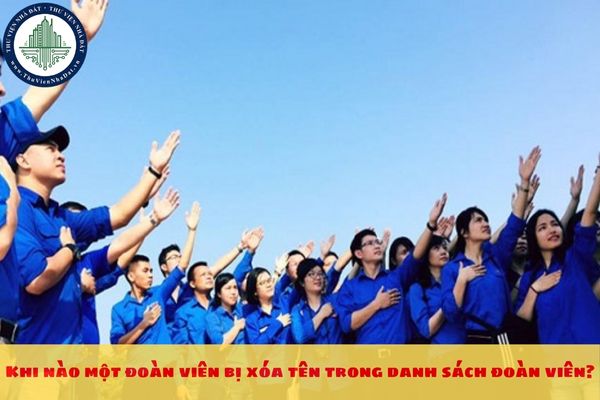 Khi nào một đoàn viên bị xóa tên trong danh sách đoàn viên?