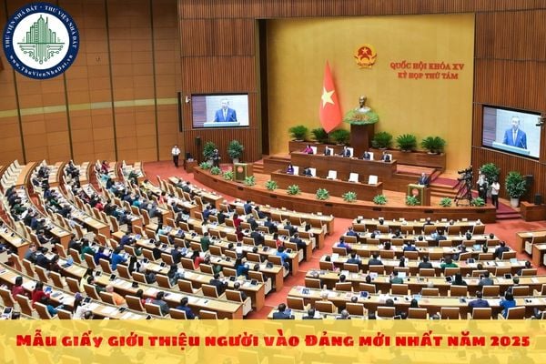 Mẫu giấy giới thiệu người vào Đảng mới nhất năm 2025