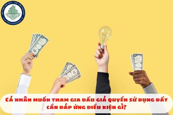 Cá nhân muốn tham gia đấu giá quyền sử dụng đất cần đáp ứng điều kiện gì?