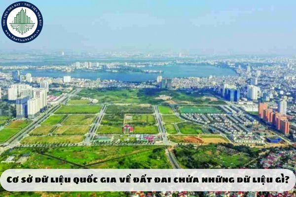 Cơ sở dữ liệu quốc gia về đất đai chứa những dữ liệu gì?