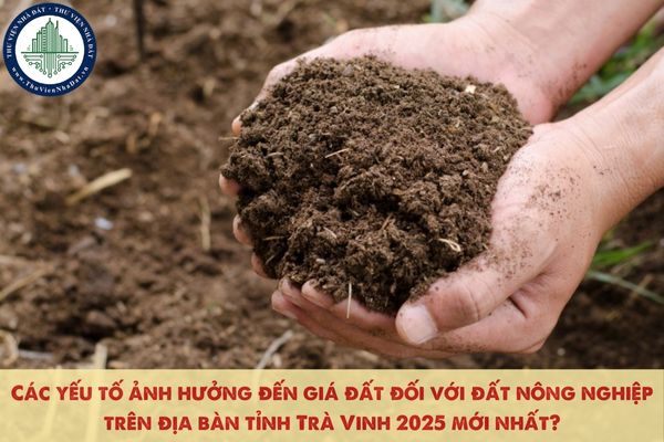 Các yếu tố ảnh hưởng đến giá đất đối với đất nông nghiệp trên địa bàn tỉnh Trà Vinh 2025 mới nhất?