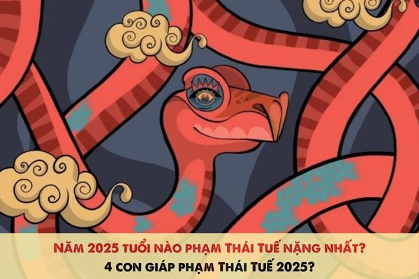 Năm 2025 tuổi nào phạm Thái Tuế nặng nhất? 4 con giáp phạm Thái Tuế 2025?