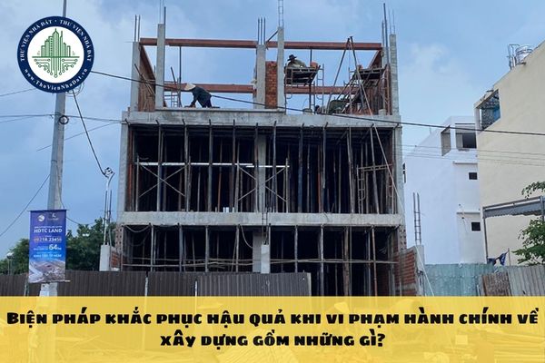 Biện pháp khắc phục hậu quả khi vi phạm hành chính về xây dựng gồm những gì?