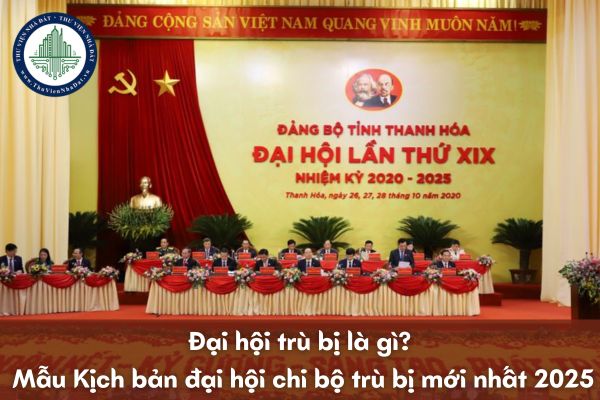 Đại hội trù bị là gì? Mẫu Kịch bản đại hội chi bộ trù bị mới nhất 2025