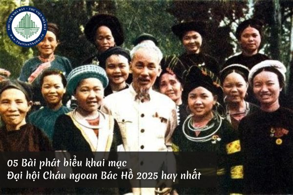 05 Bài phát biểu khai mạc Đại hội Cháu ngoan Bác Hồ 2025 hay nhất