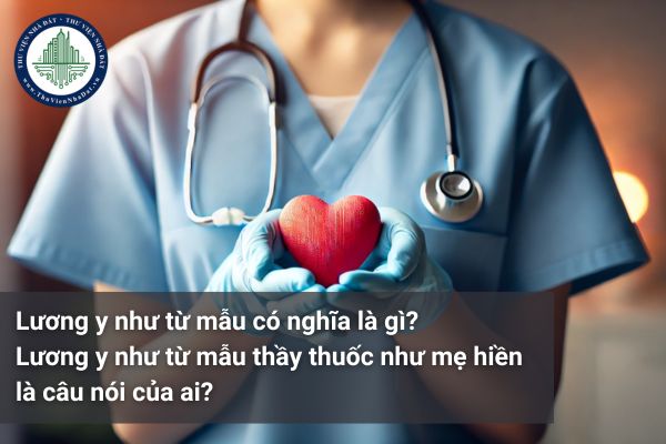 Lương y như từ mẫu có nghĩa là gì? Lương y như từ mẫu thầy thuốc như mẹ hiền là câu nói của ai? Lương y như từ mẫu là câu nói của ai?