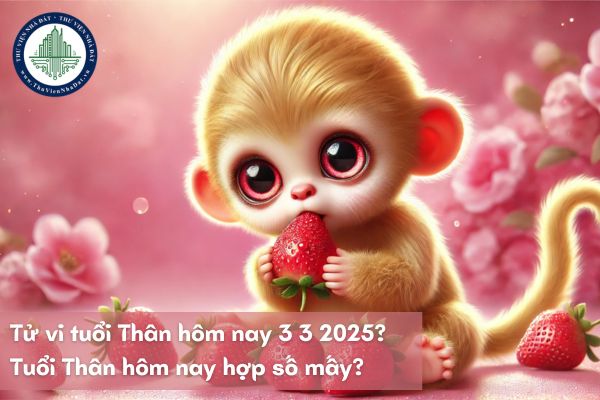 Tử vi tuổi Thân hôm nay 3 3 2025? Tuổi Thân hôm nay hợp số mấy? 