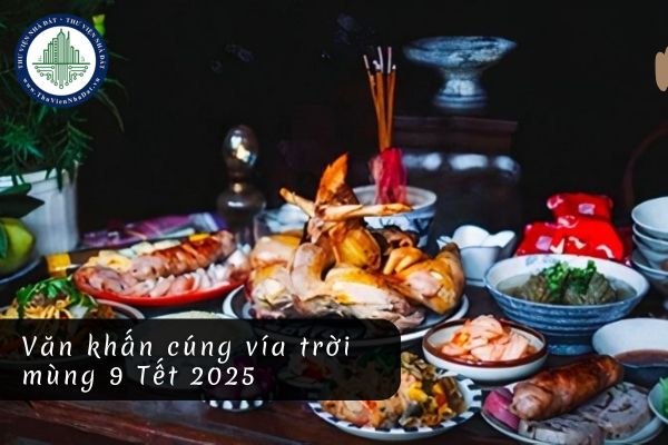 Văn khấn cúng vía trời mùng 9 Tết 2025 