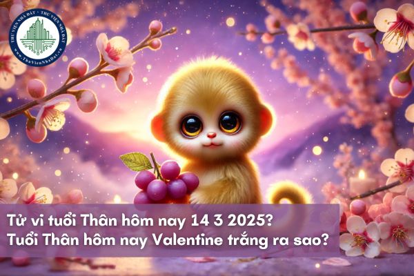 Tử vi tuổi Thân hôm nay 14 3 2025? Tuổi Thân hôm nay Valentine trắng ra sao? 