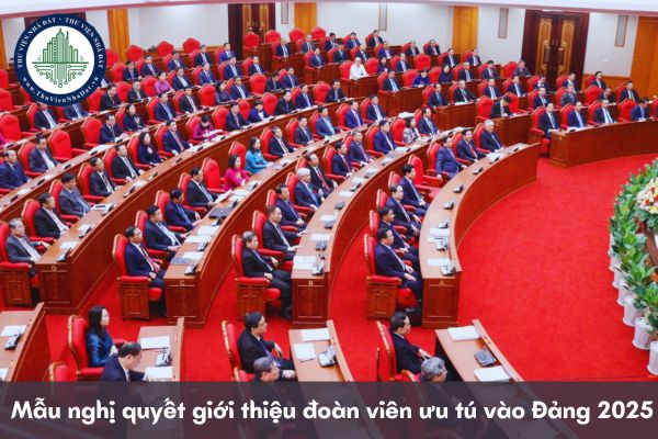 Mẫu nghị quyết giới thiệu đoàn viên ưu tú vào Đảng 2025