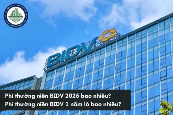 Phí thường niên BIDV 2025 bao nhiêu? Phí thường niên BIDV 1 năm là bao nhiêu? 