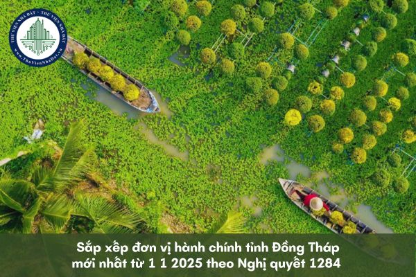 Sắp xếp đơn vị hành chính tỉnh Đồng Tháp mới nhất từ 1 1 2025 theo Nghị quyết 1284