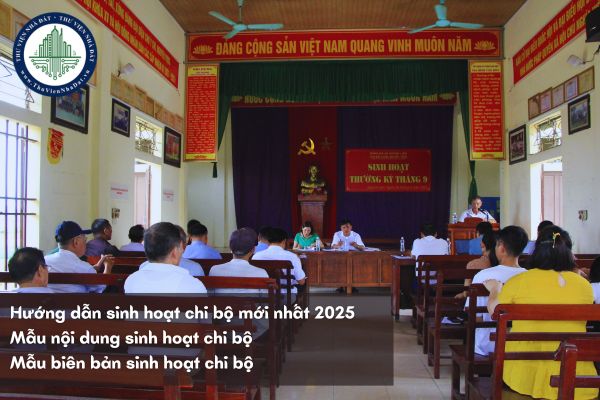 Hướng dẫn sinh hoạt chi bộ mới nhất 2025? Mẫu nội dung sinh hoạt chi bộ