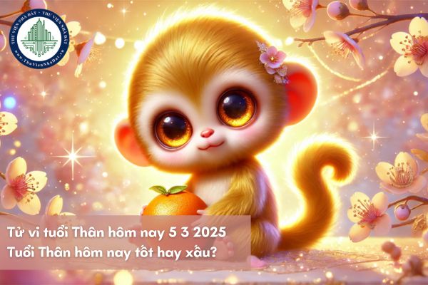 Tử vi tuổi Thân hôm nay 5 3 2025? Tuổi Thân hôm nay tốt hay xấu?