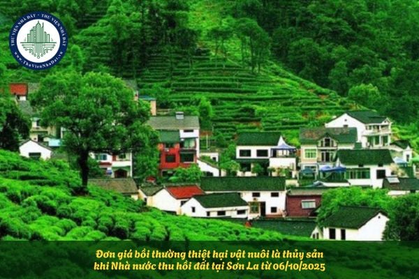 Đơn giá bồi thường thiệt hại vật nuôi là thủy sản khi Nhà nước thu hồi đất tại Sơn La từ 06/10/2025