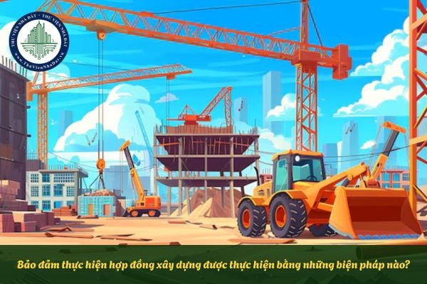 Bảo đảm thực hiện hợp đồng xây dựng được thực hiện bằng những biện pháp nào?