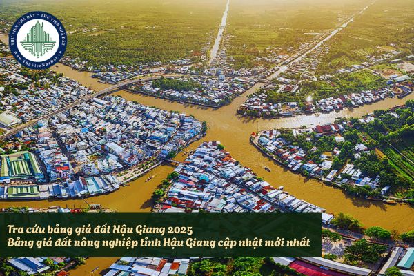 Tra cứu bảng giá đất Hậu Giang 2025? Bảng giá đất nông nghiệp tỉnh Hậu Giang cập nhật mới nhất