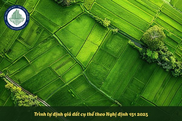 Trình tự định giá đất cụ thể theo Nghị định 151 2025