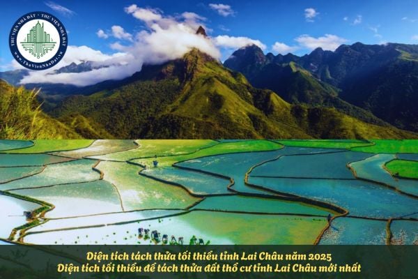 Diện tích tách thửa tối thiểu tỉnh Lai Châu năm 2025? Diện tích tối thiểu để tách thửa đất thổ cư tỉnh Lai Châu mới nhất